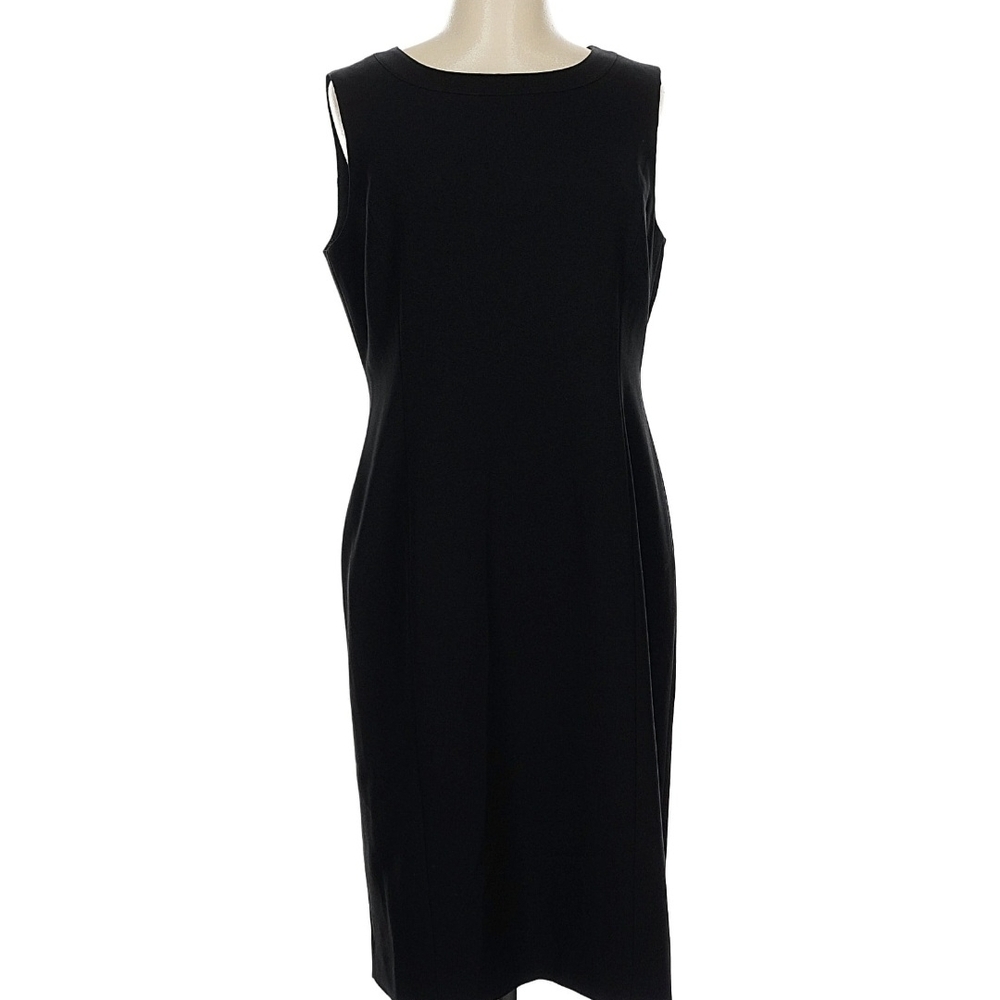 Kasper Classic Black Midi Dress
